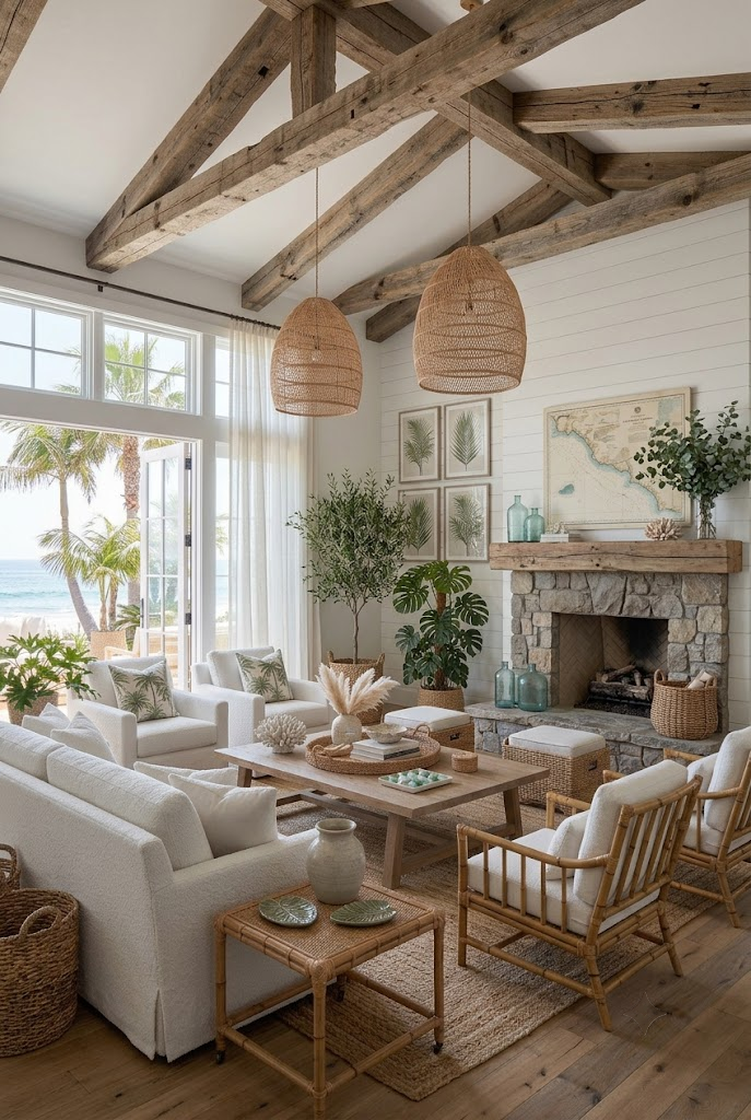 Rustic Coastal Decor Using Reclaimed Wood