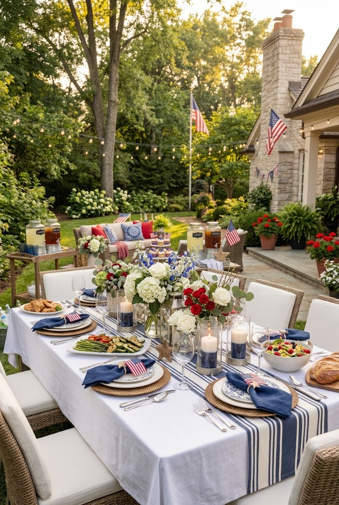 Festive Labor Day Tablescape