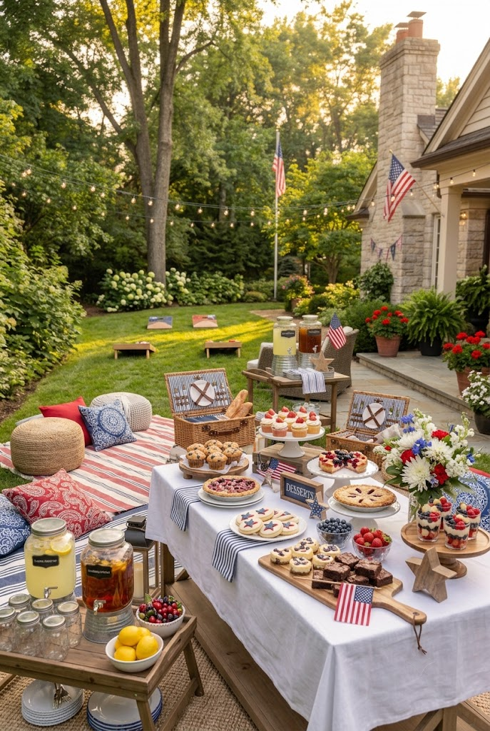 Labor Day Dessert Table