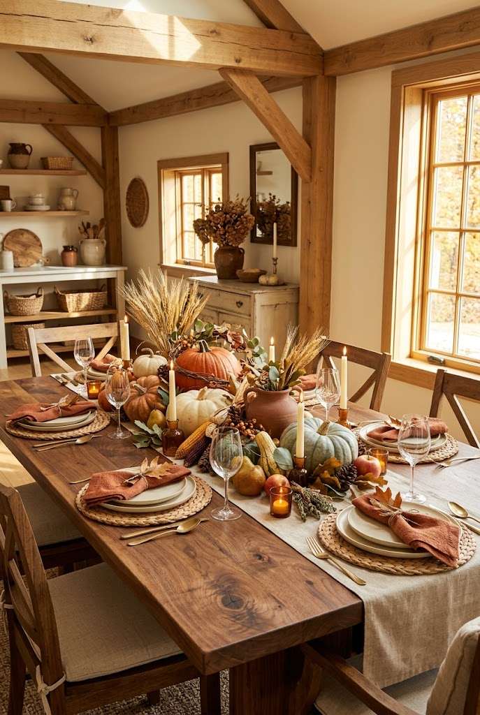 Harvest-Inspired Fall Table Centerpiece