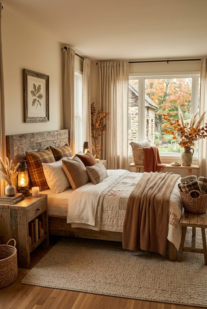 Rustic Fall Bedroom Decor