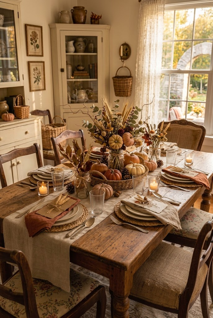 Simple DIY Fall Table Centerpiece