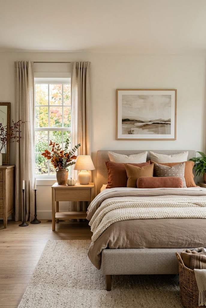 30 Beautiful Fall Bedroom Decor Ideas for a Cozy Autumn Makeover