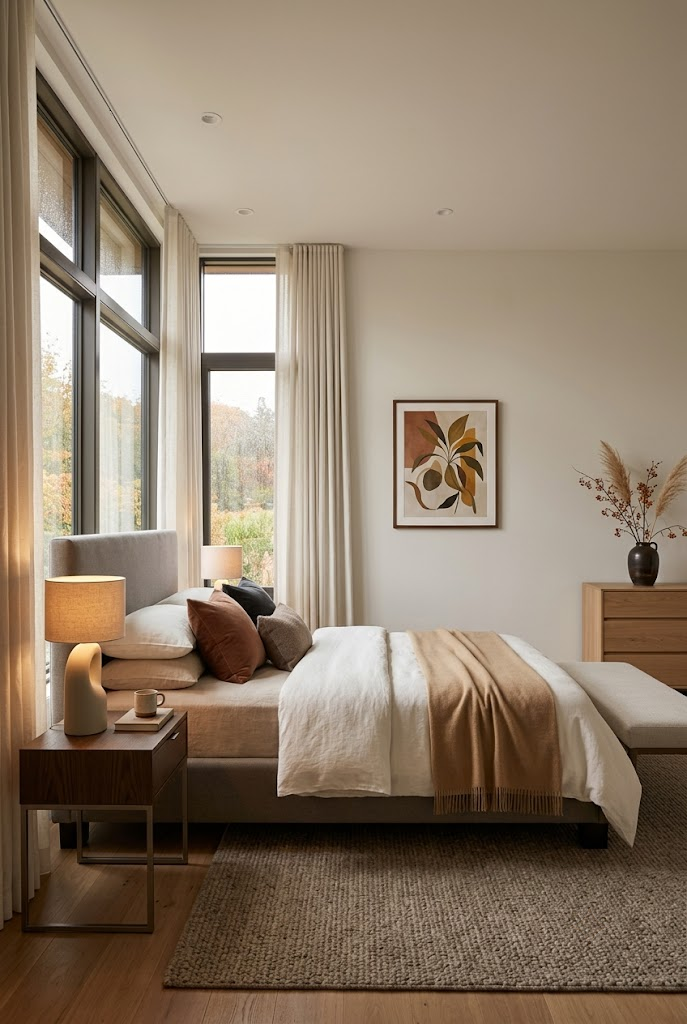 Modern Fall Bedroom Decor