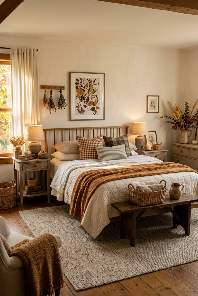 Farmhouse Fall Bedroom