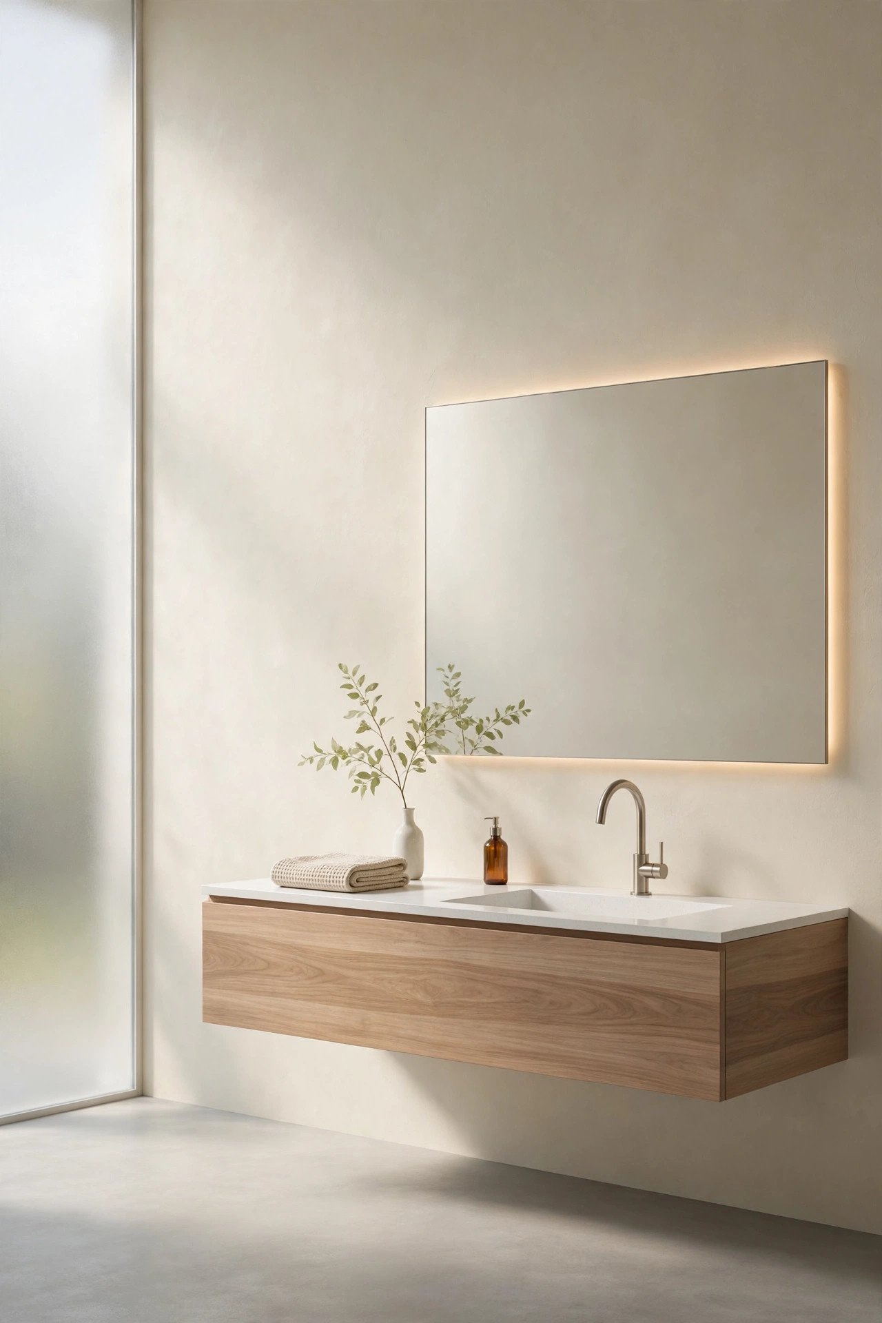 Floating Minimalist Vanity