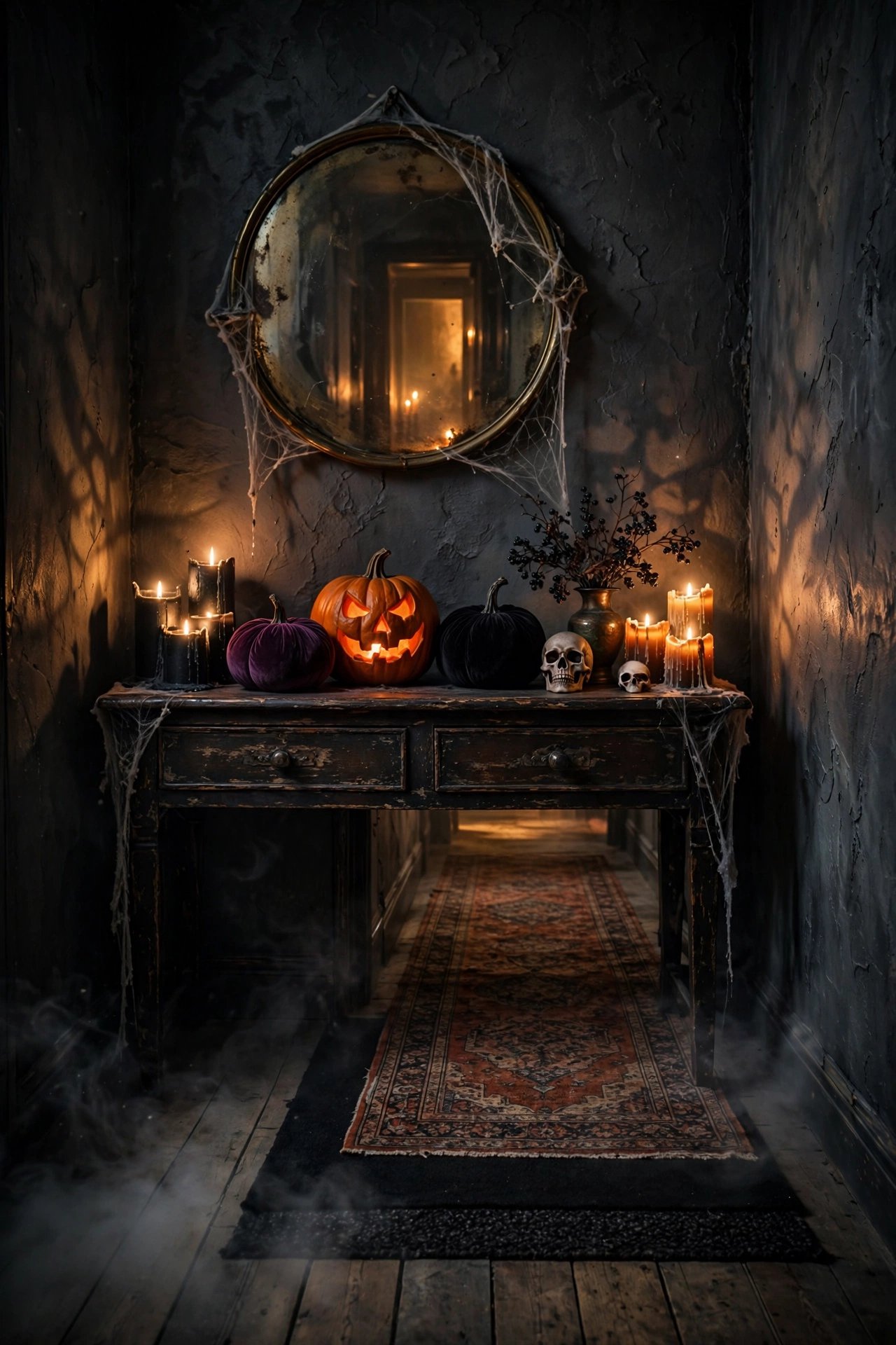 Haunted Entryway Console Display