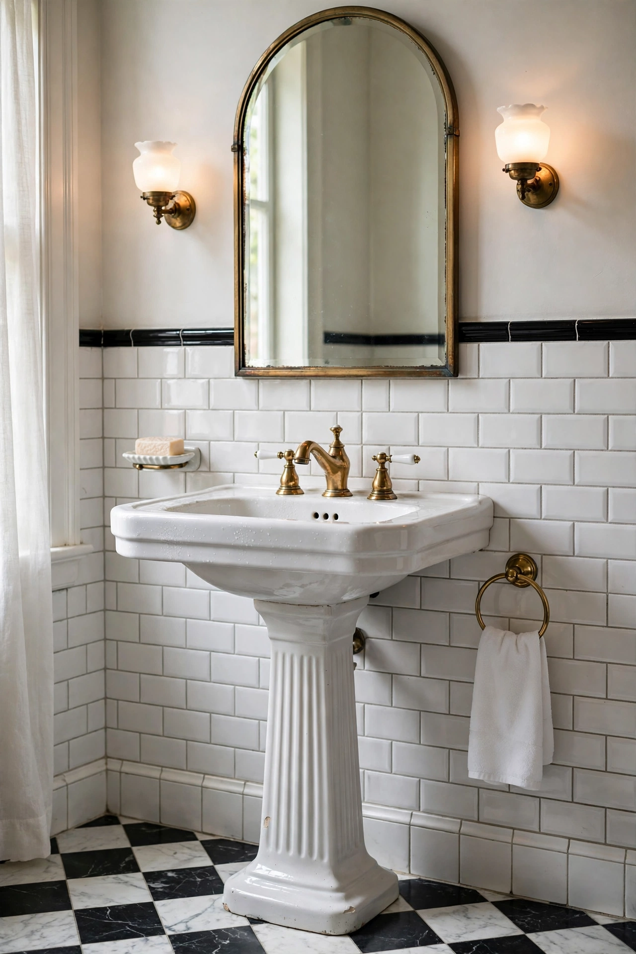 Pedestal Sink Elegance