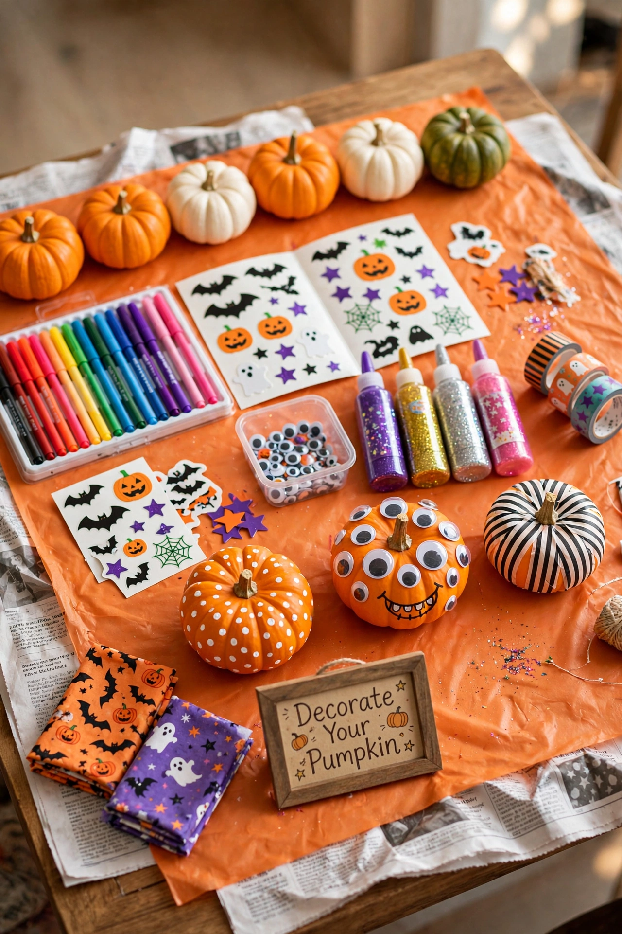 Pumpkin Decorating Station (No-Carve)
