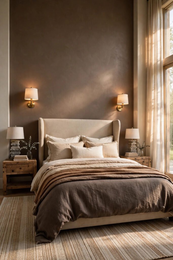 Warm Taupe Accent Wall