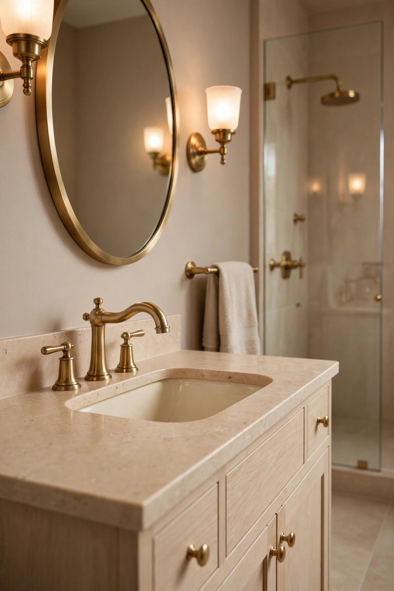Brushed Brass Fixtures
