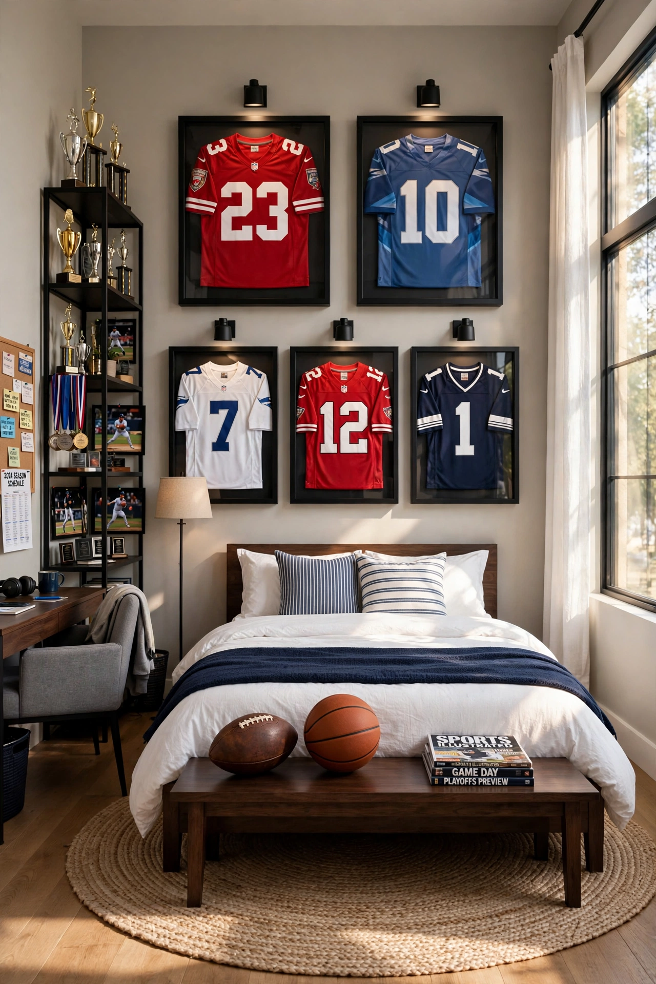 Sports Jersey Gallery Wall