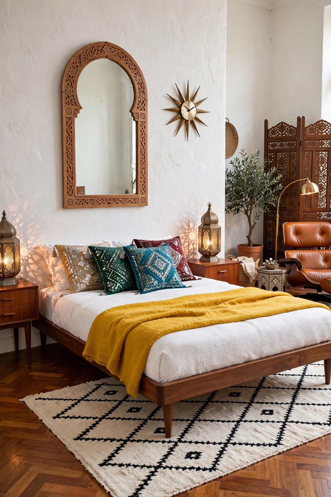 Mid Century Meets Moroccan