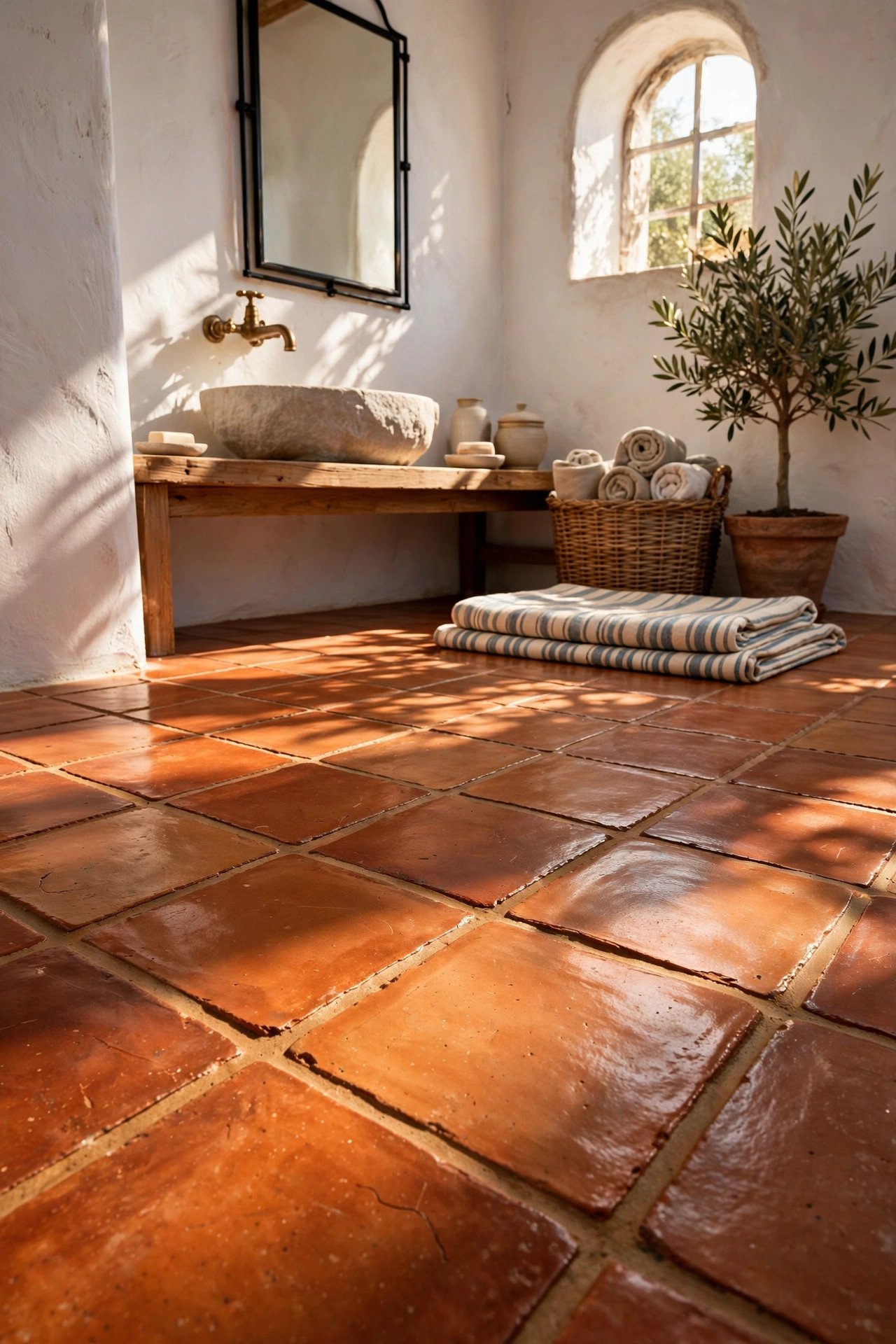 Terracotta Tile Floor
