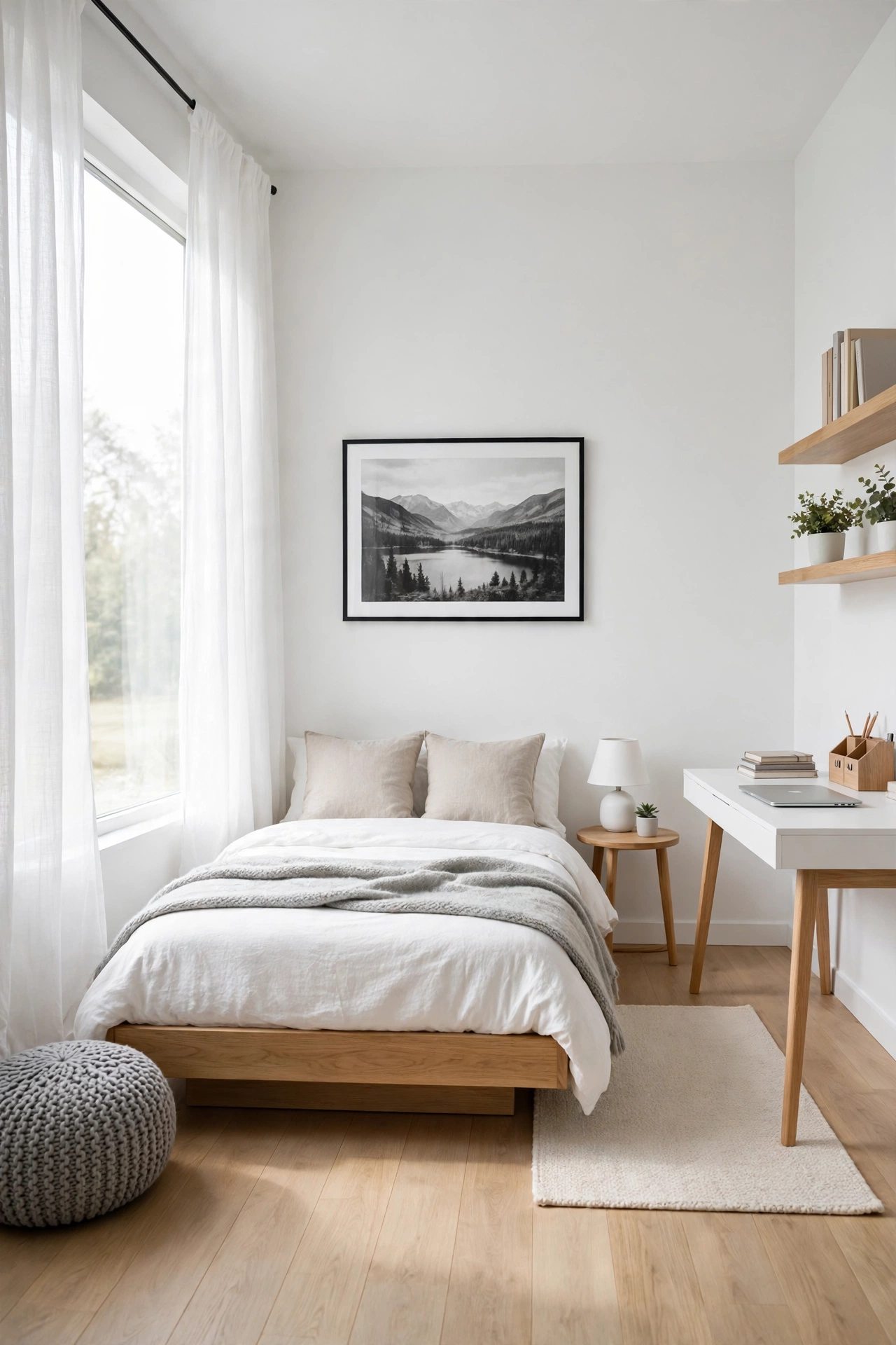 Minimalist Scandinavian Teen Room