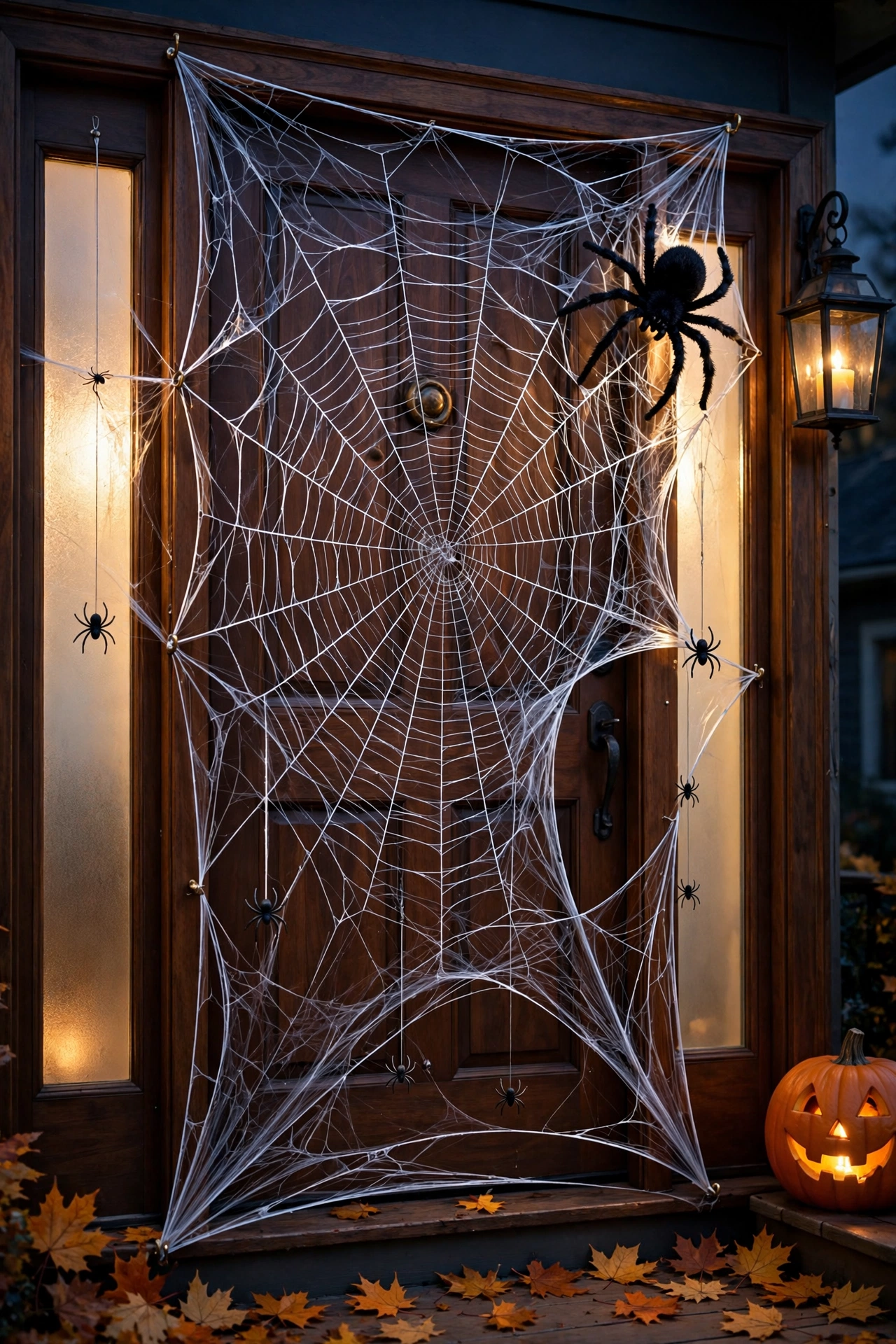 Giant Spider Web Door Cover