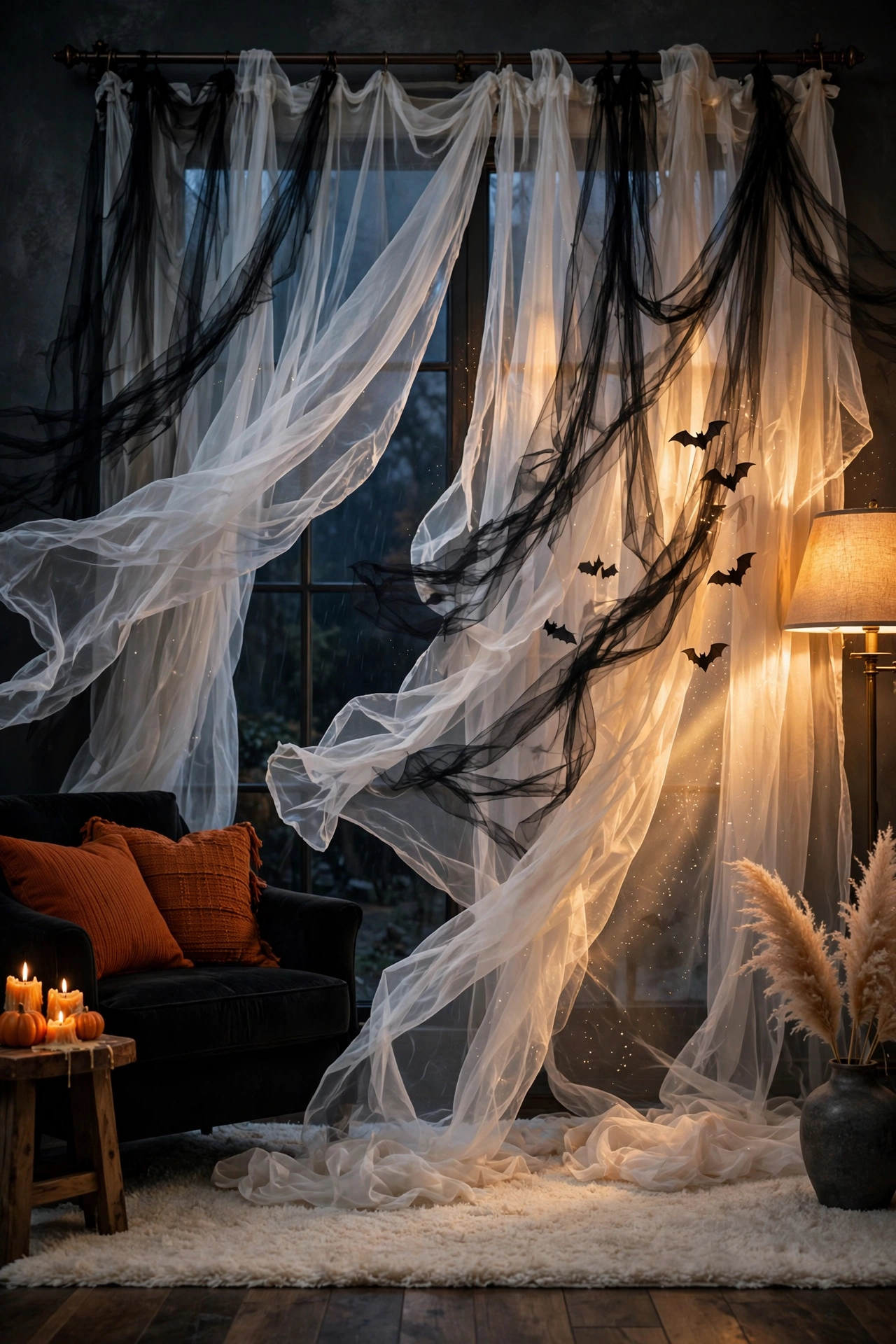 Ghostly Sheer Curtain Panels