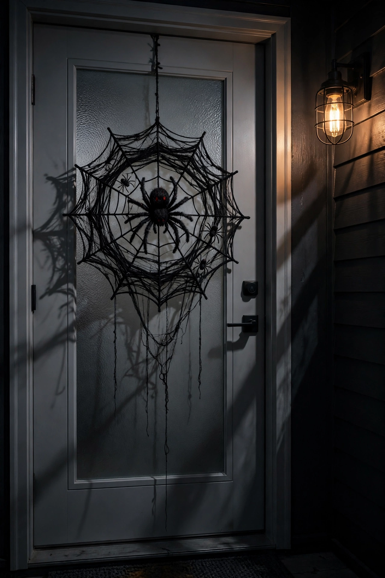 Creepy Crawly Spider Web Wreath