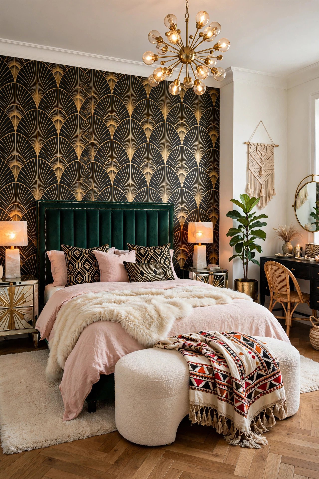 Art Deco Meets Modern Boho