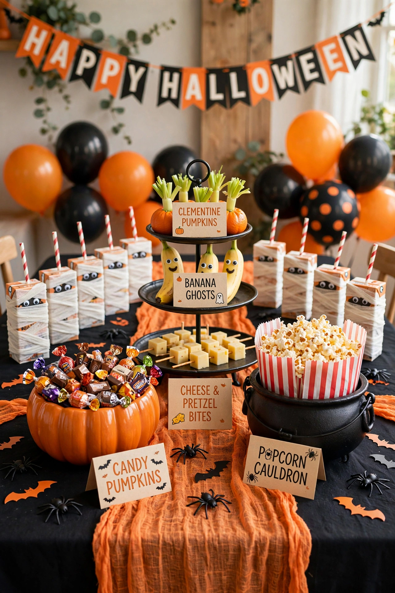 Spooky-Sweet Snack Table