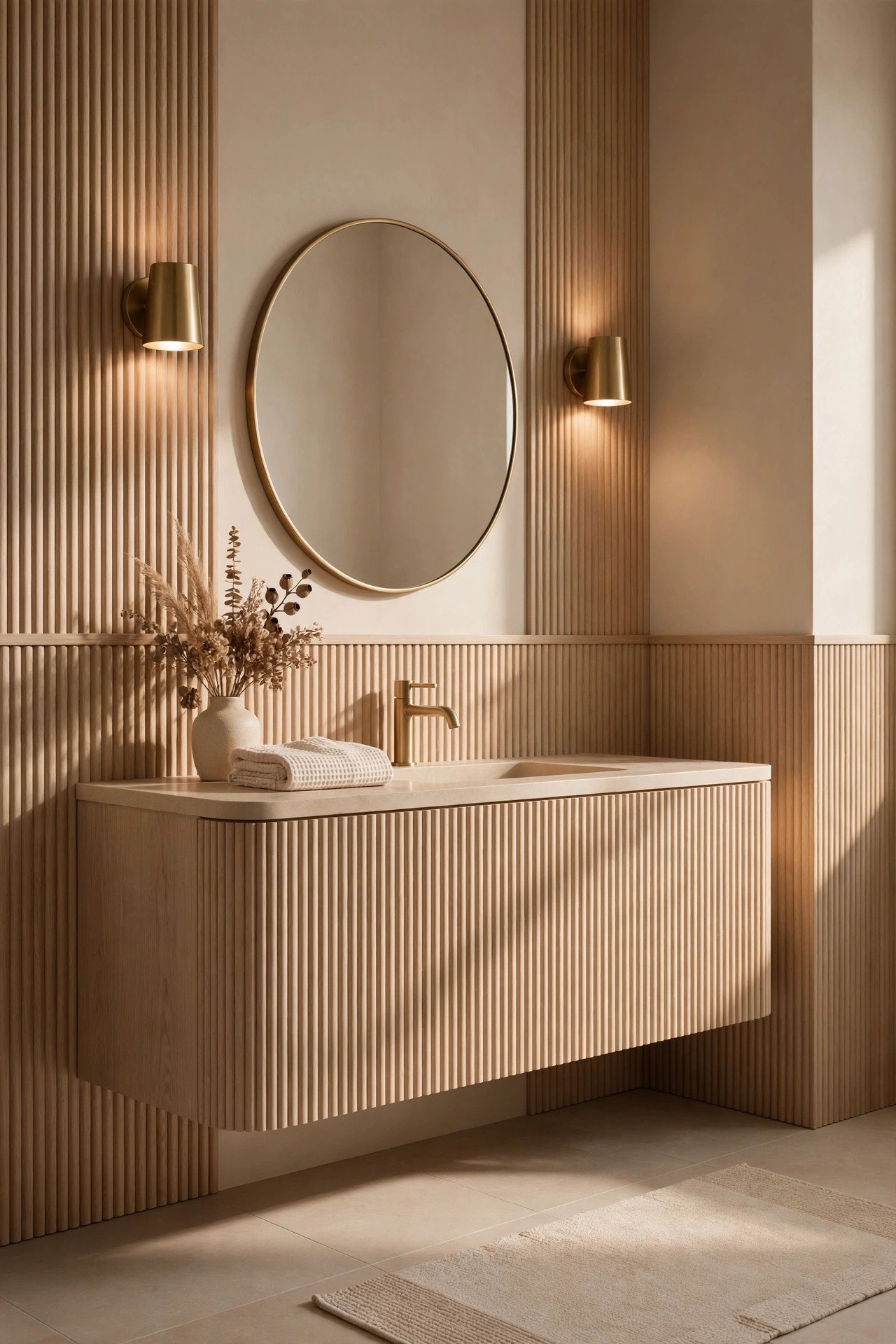 Fluted Wood Paneling