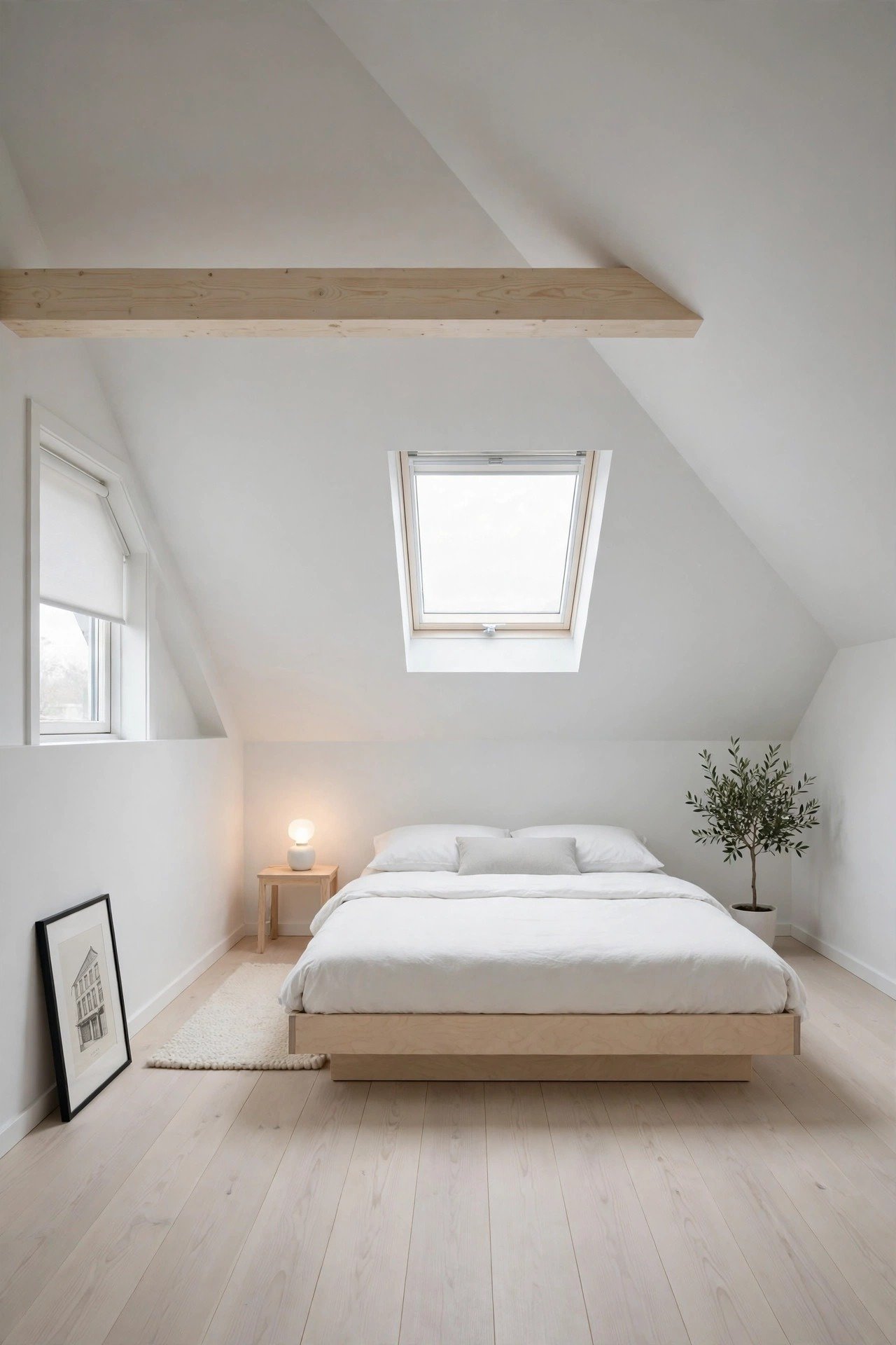 Minimalist Scandinavian Attic