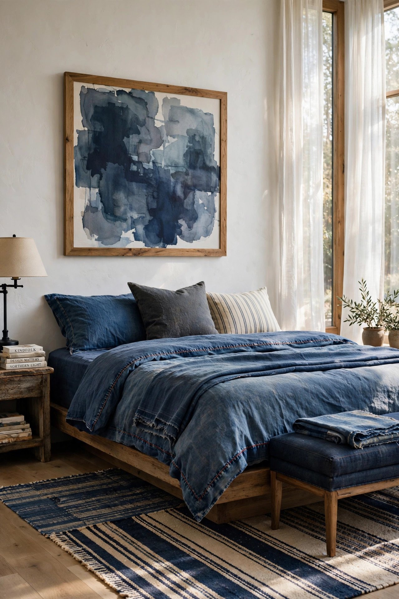 Dark Denim Inspired Textiles