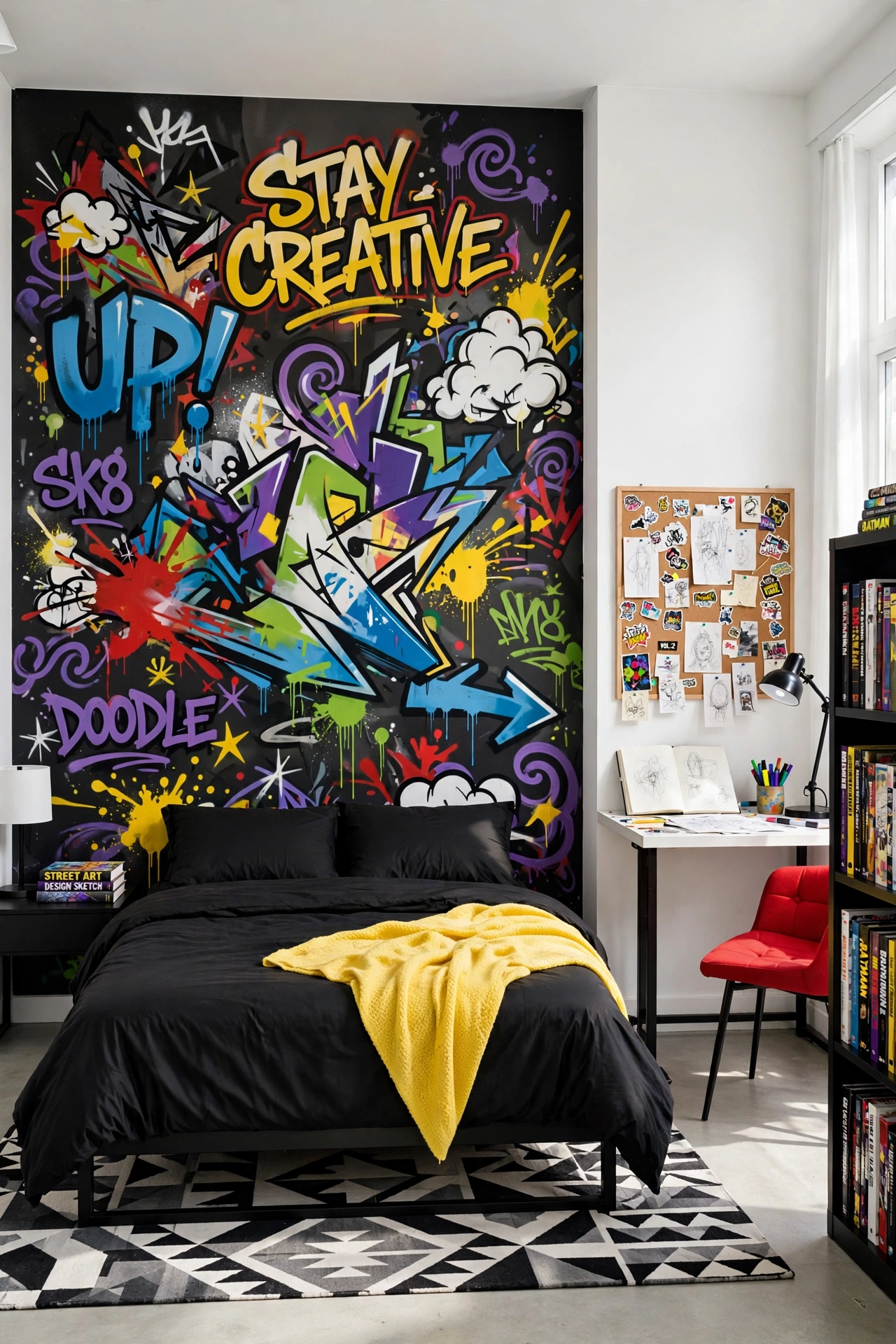 Graffiti Art Feature Wall