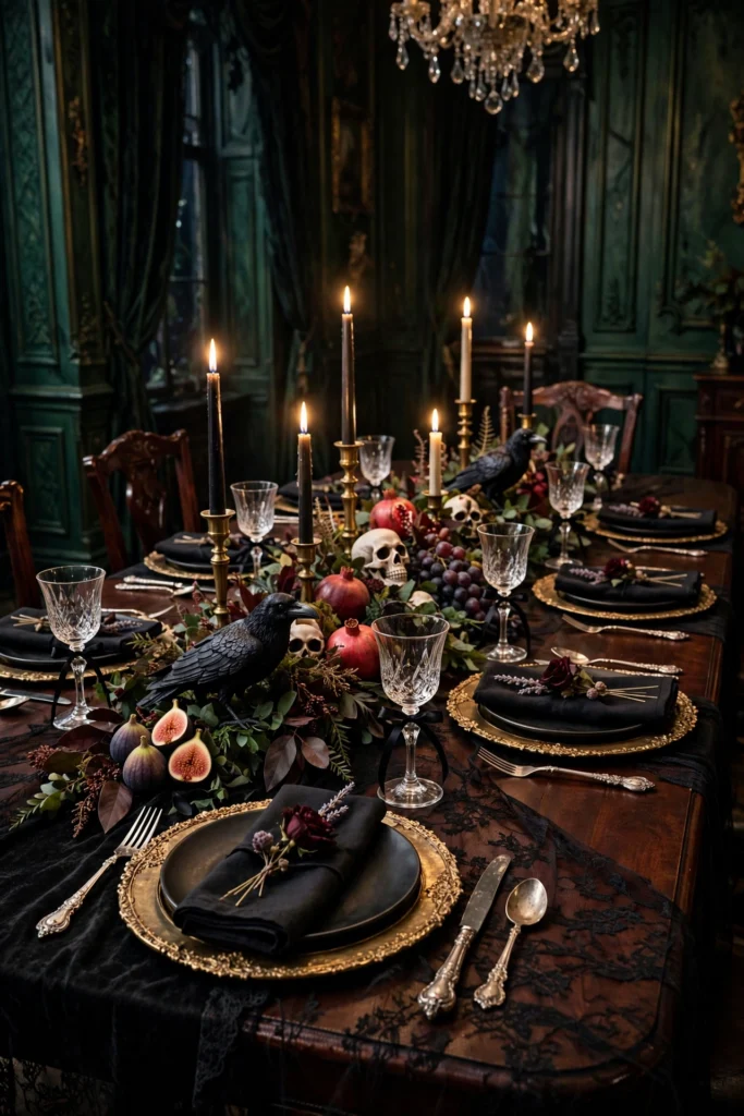Haunted Mansion Dining Table Setup