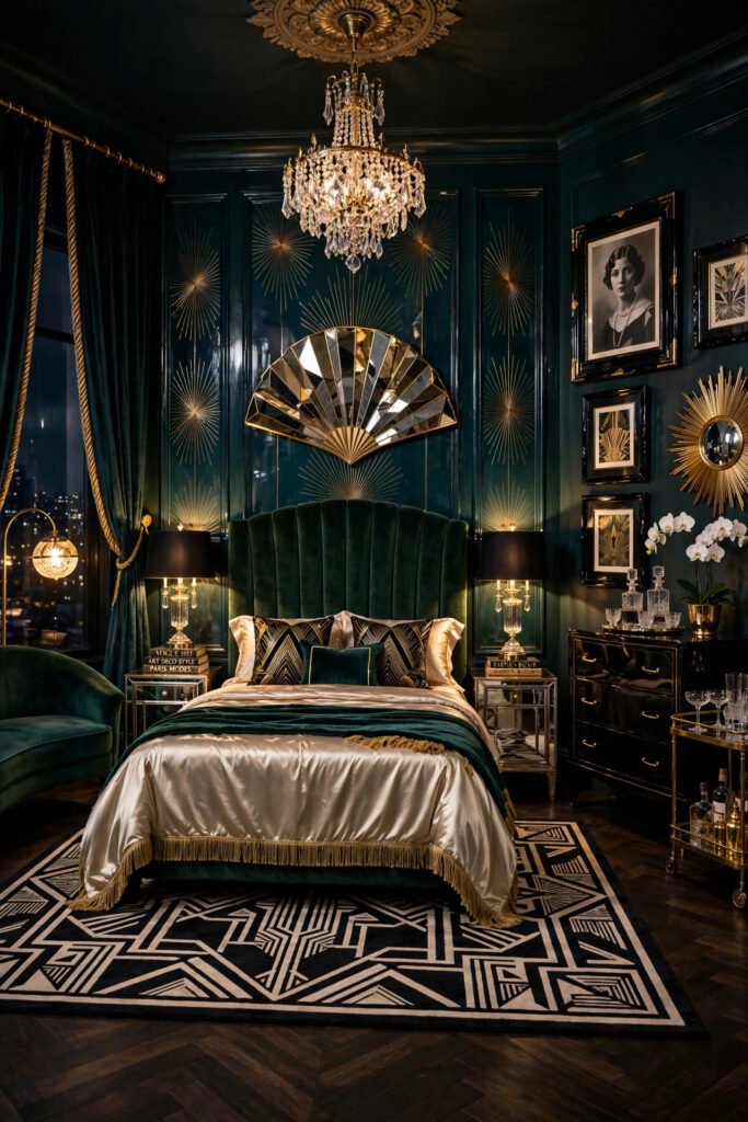 Glamorous Art Deco Bedroom