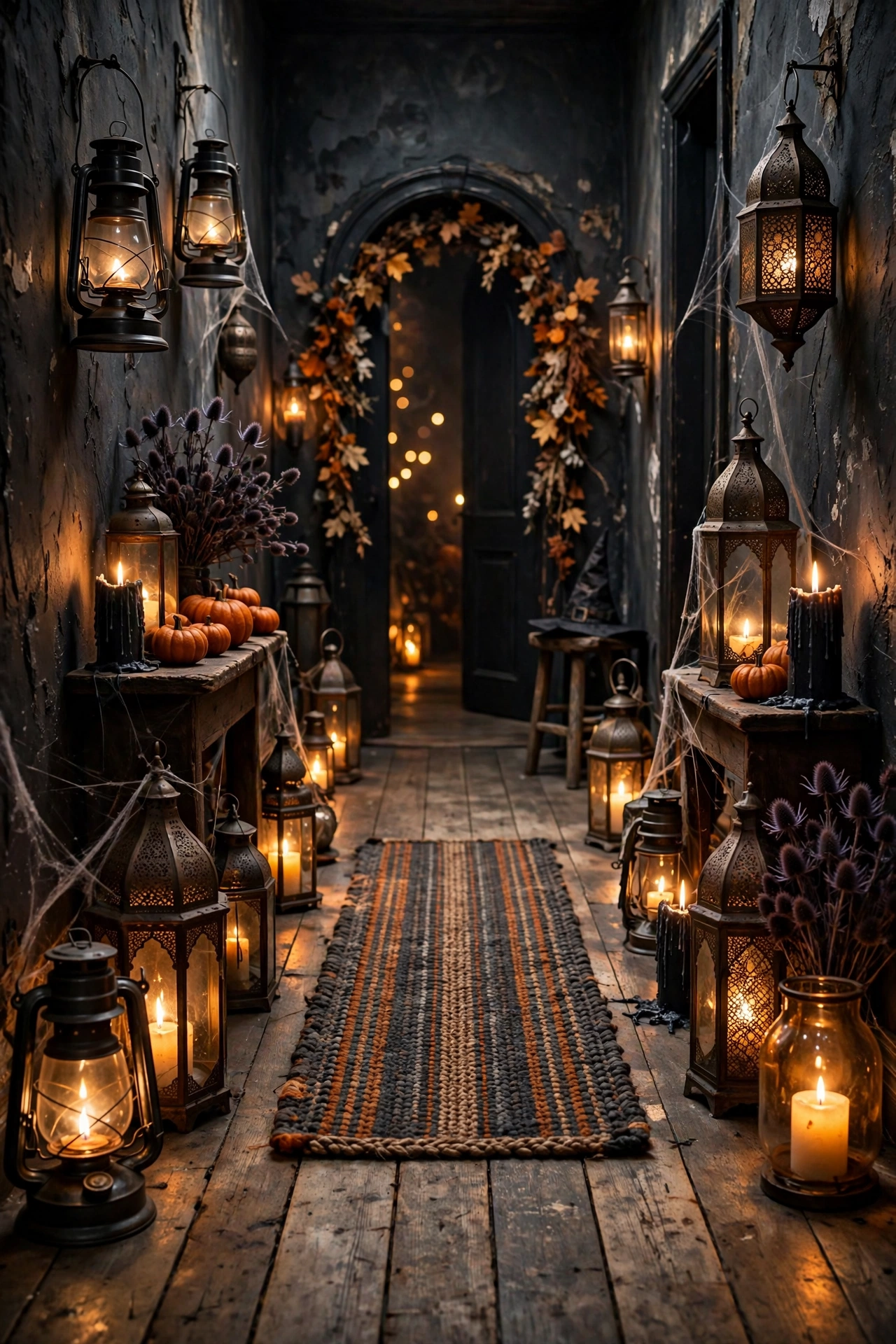 Lantern-Lit Hallway Styling