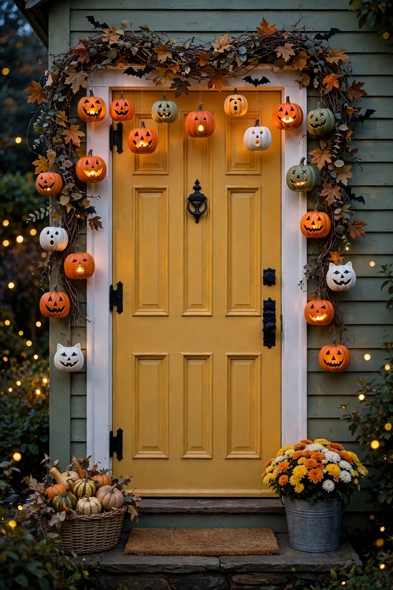 Jack-o'-Lantern Door Hangings