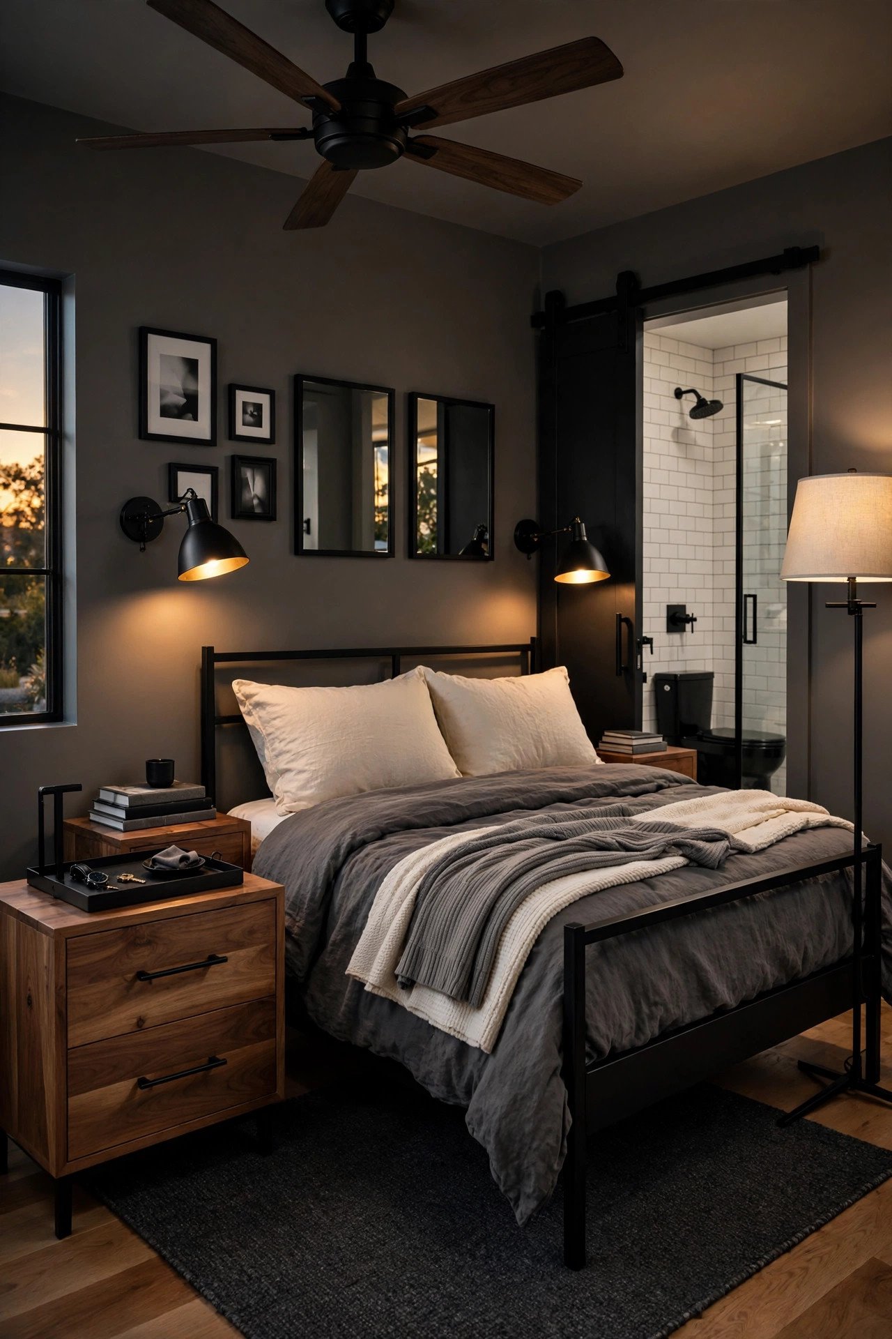 Matte Black Hardware and Fixtures