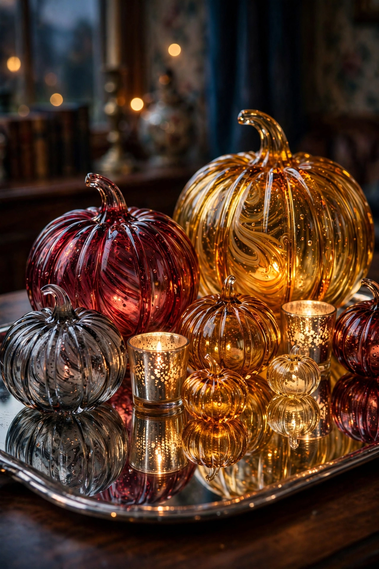 Vintage Glass Pumpkin Collection