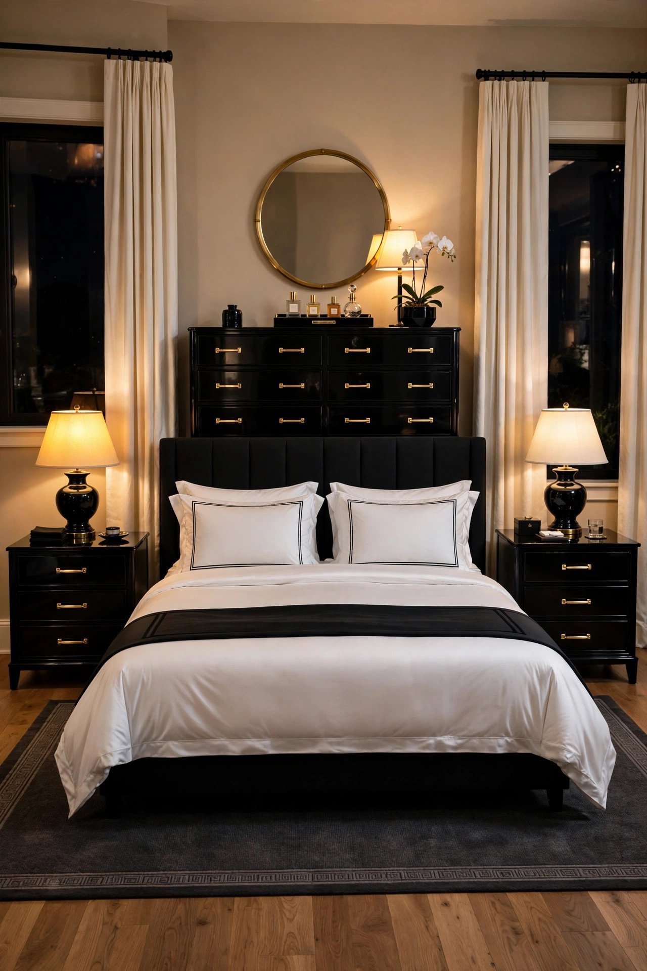 Black Dresser and Nightstands