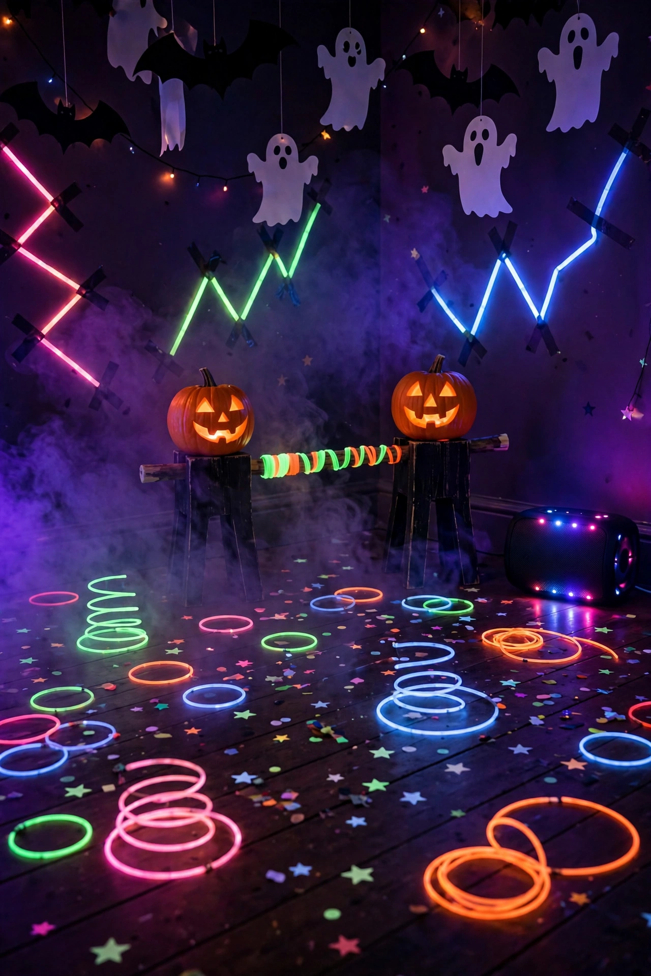 Glow-in-the-Dark Dance Floor