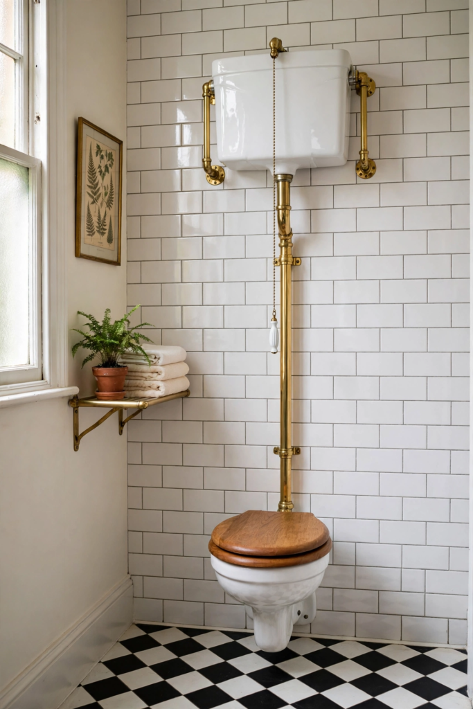 High-Tank Pull-Chain Toilet