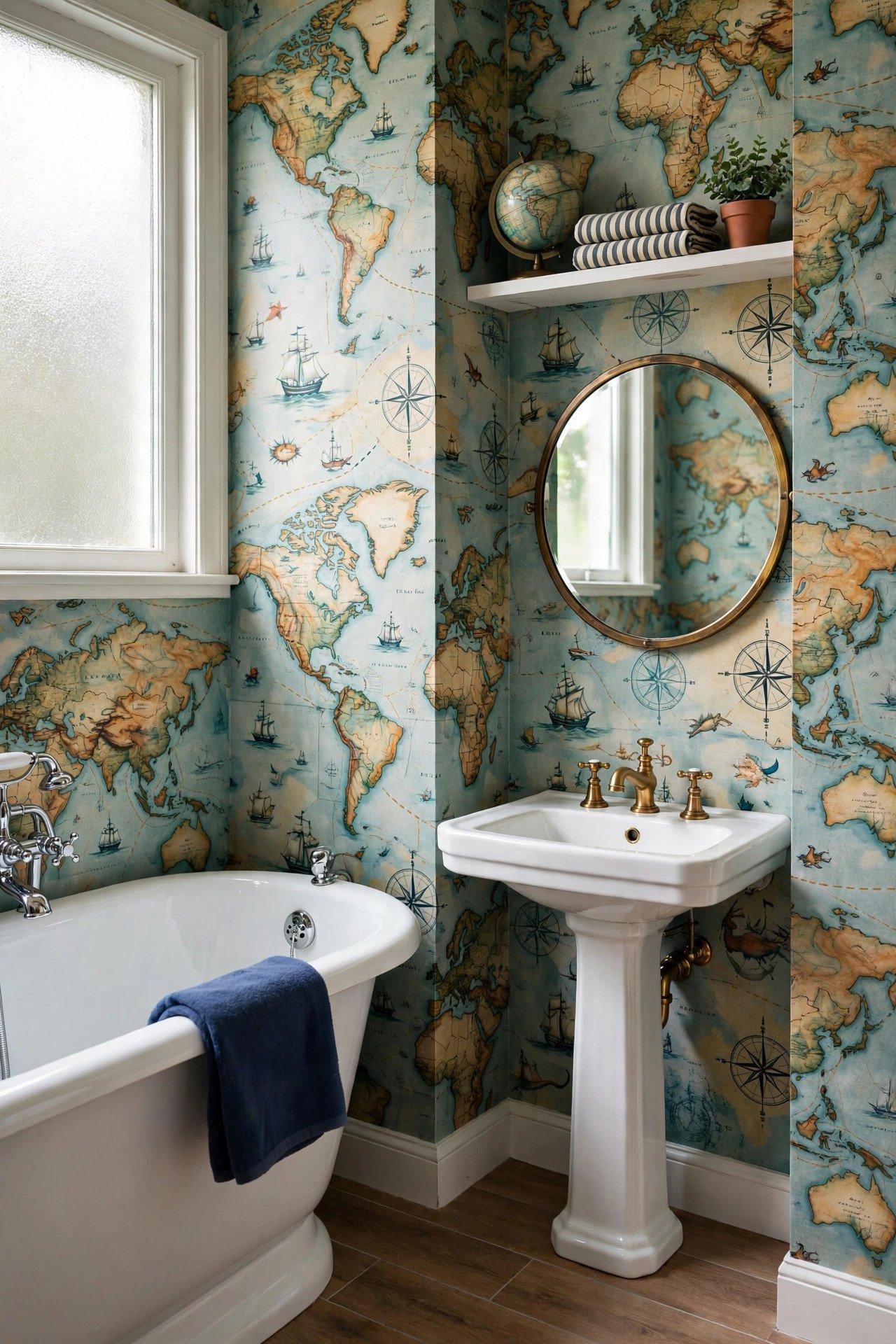 World Map Wallpaper Nook