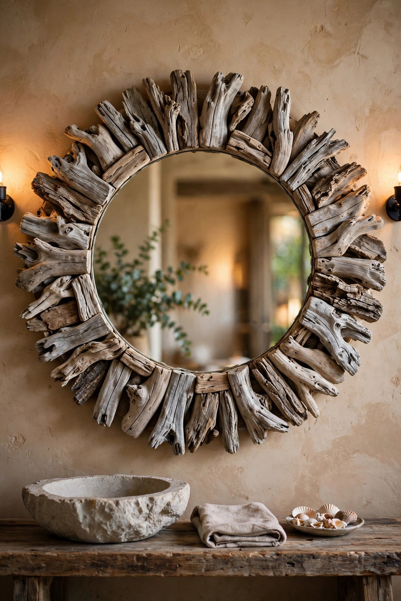 Driftwood Mirror Frame