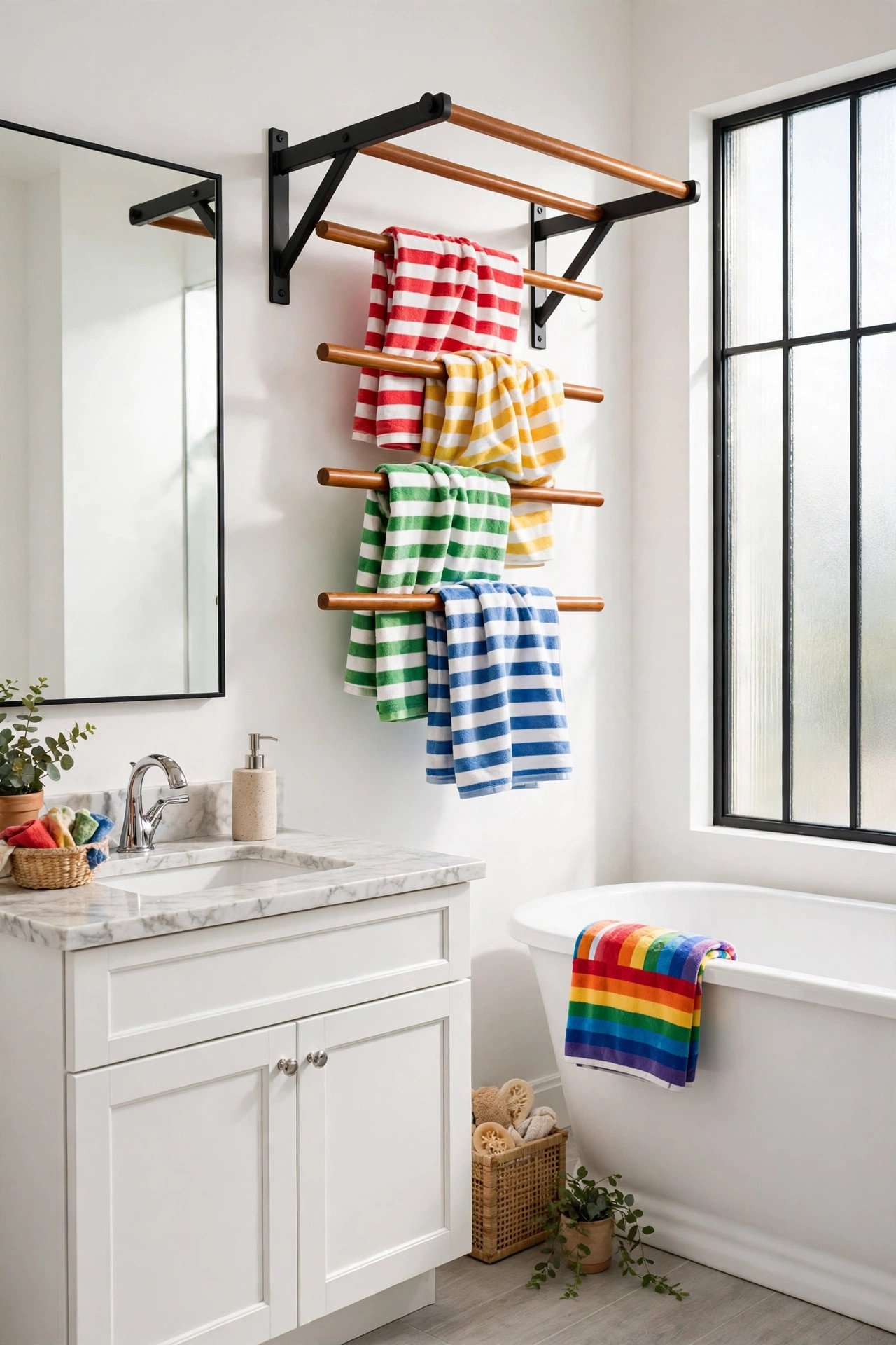 Monkey Bar Towel Rack