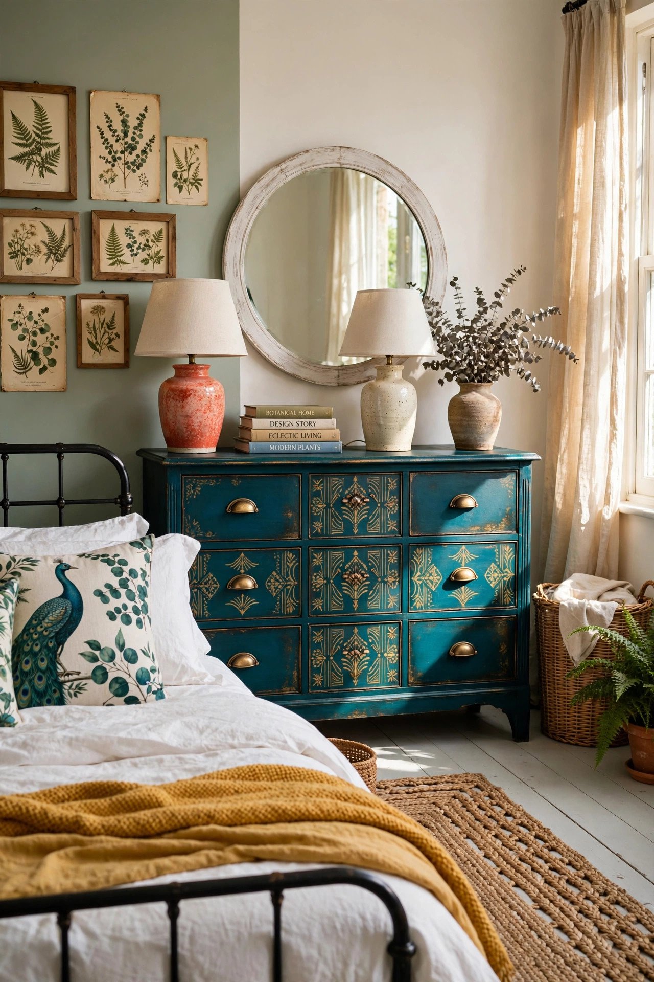 Painted Vintage Dresser Accent