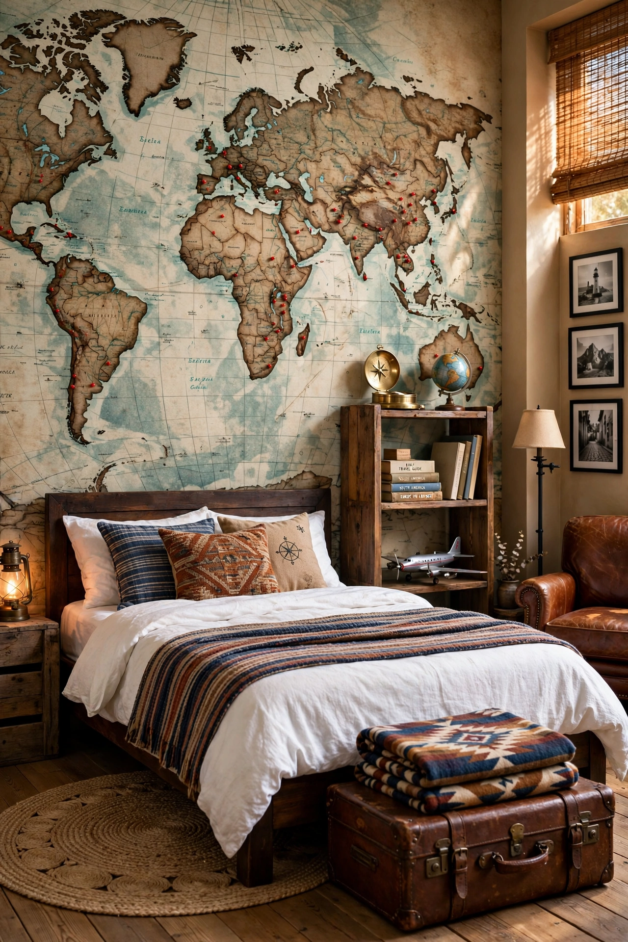 Travel Map Adventure Wall