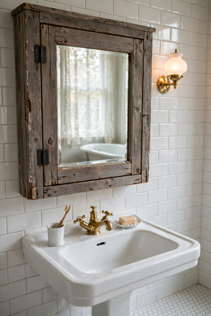 Weathered Wood Medicine Cabinet