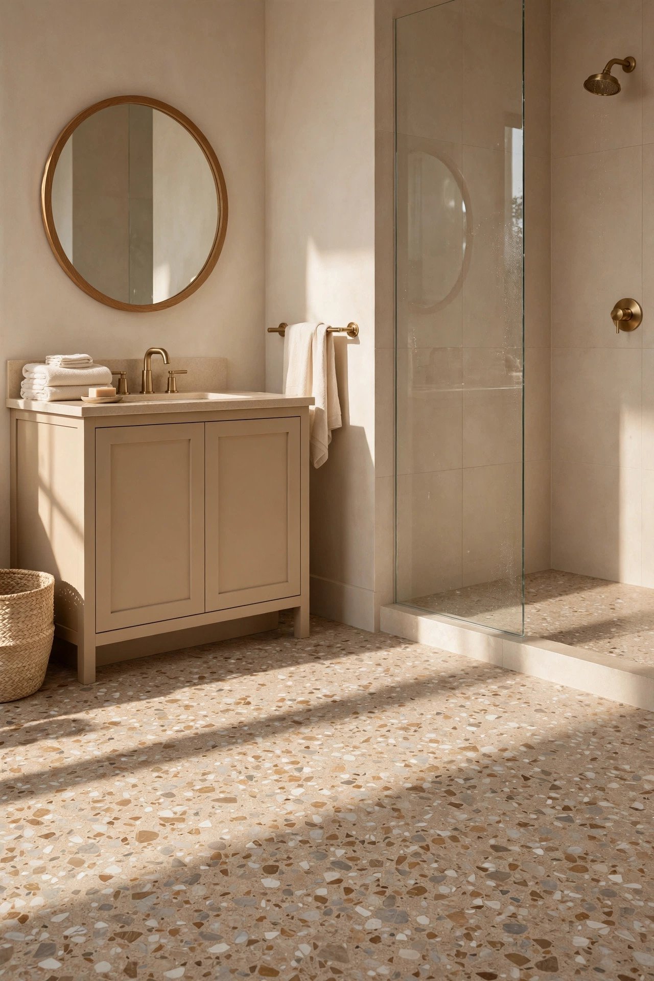 Beige Terrazzo Flooring