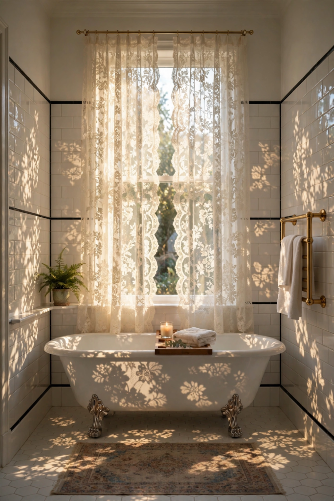 Lace Curtain Window Treatment