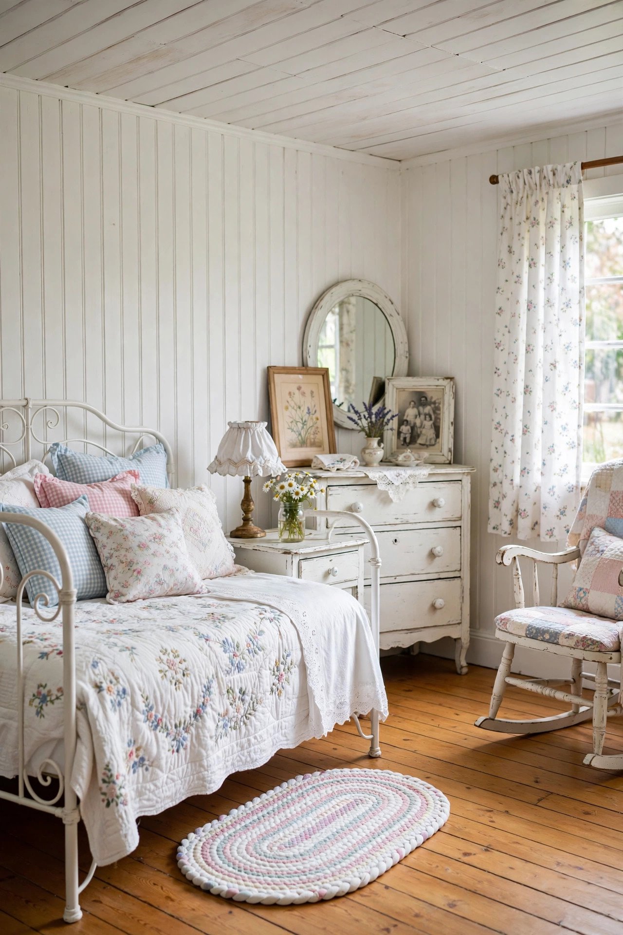 White Cottage Bedroom