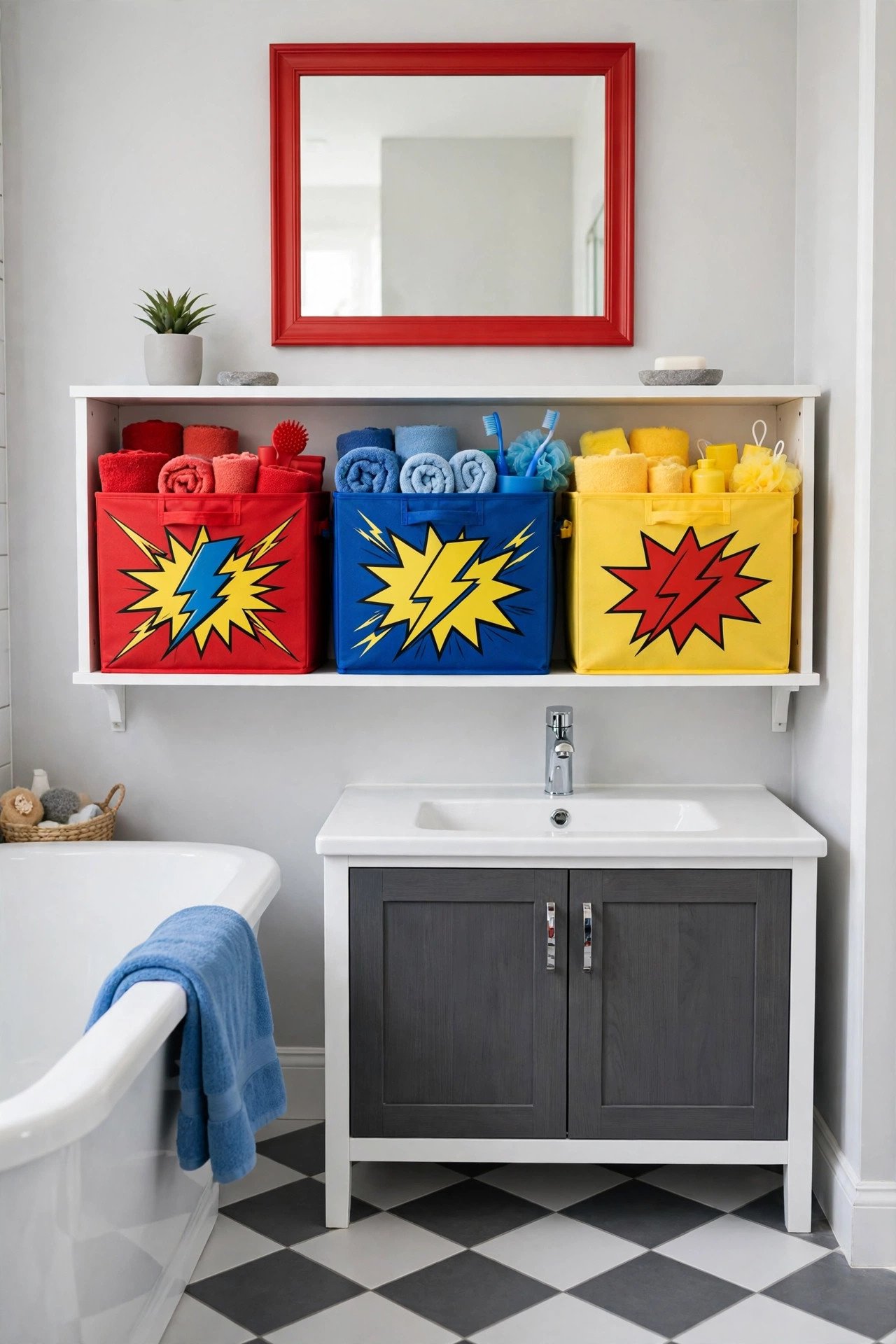 Superhero Storage Bin Set