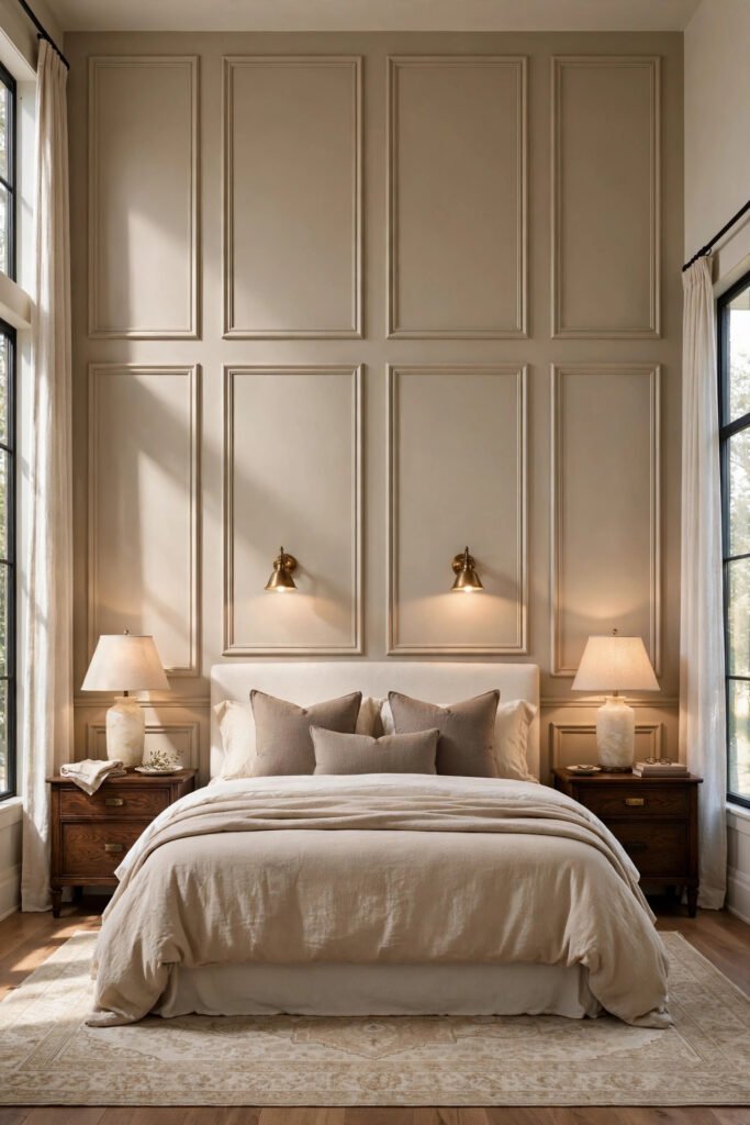 Wall Panel Moulding in Greige