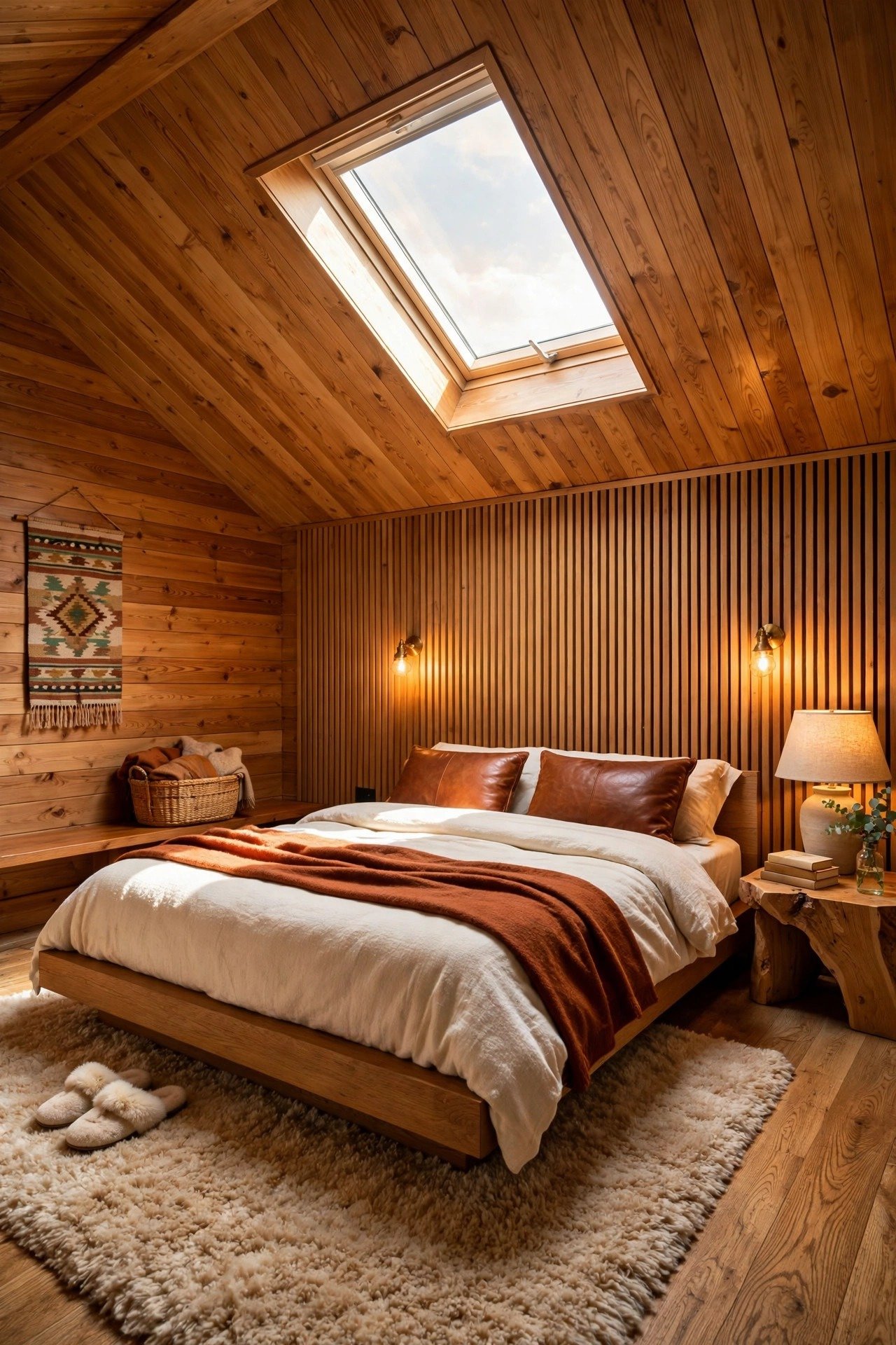 Warm Wood Panelled Haven