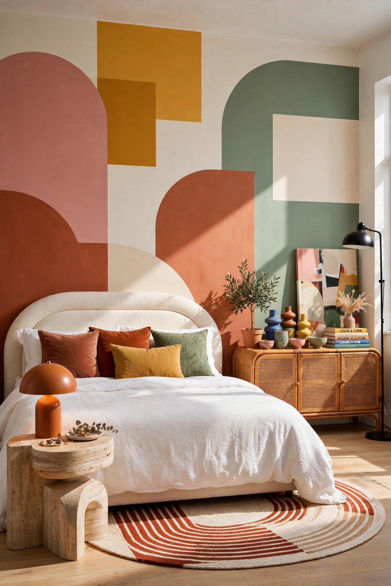 Bold Color Blocked Walls